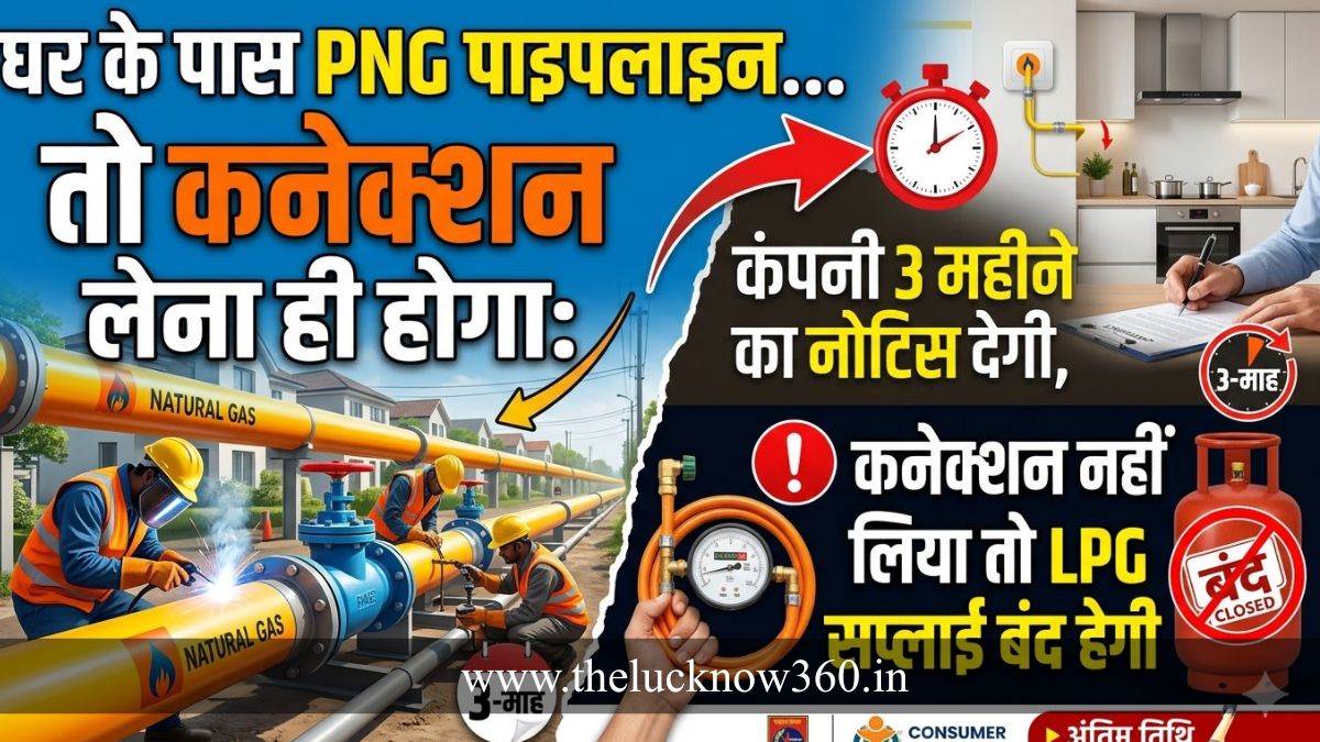 सावधान! घर के पास गैस पाइपलाइन है और PNG कनेक्शन नहीं लिया, तो 90 दिन में बंद हो जाएगा LPG सिलेंडर