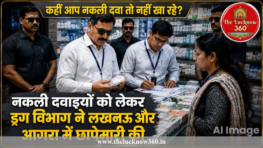 लखनऊ-आगरा में नकली दवाओं के बड़े नेटवर्क का भंडाफोड़; अमीनाबाद में छापेमारी के बाद आगरा के गोदाम से 7000 स्ट्रिप सीज